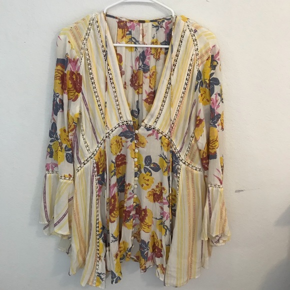 FREE PEOPLE- Lovestoned Buttondown Tunic - Picture 2 of 4